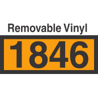 UN1846 Removable Vinyl DOT Orange Panel