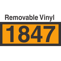 UN1847 Removable Vinyl DOT Orange Panel