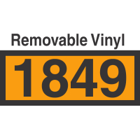 UN1849 Removable Vinyl DOT Orange Panel