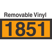 UN1851 Removable Vinyl DOT Orange Panel