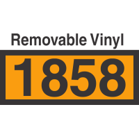 UN1858 Removable Vinyl DOT Orange Panel