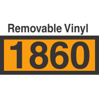 UN1860 Removable Vinyl DOT Orange Panel