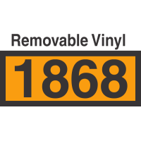 UN1868 Removable Vinyl DOT Orange Panel