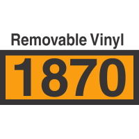 UN1870 Removable Vinyl DOT Orange Panel