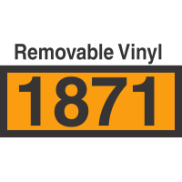 UN1871 Removable Vinyl DOT Orange Panel