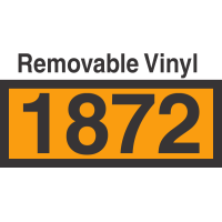 UN1872 Removable Vinyl DOT Orange Panel