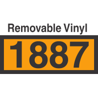 UN1887 Removable Vinyl DOT Orange Panel