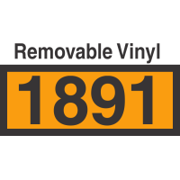 UN1891 Removable Vinyl DOT Orange Panel