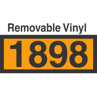 UN1898 Removable Vinyl DOT Orange Panel