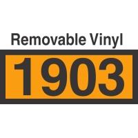 UN1903 Removable Vinyl DOT Orange Panel