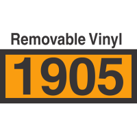 UN1905 Removable Vinyl DOT Orange Panel