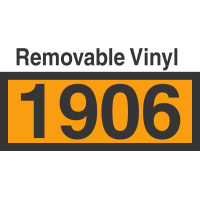 UN1906 Removable Vinyl DOT Orange Panel