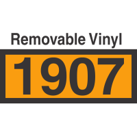 UN1907 Removable Vinyl DOT Orange Panel