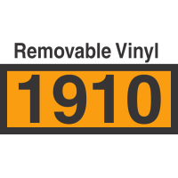 UN1910 Removable Vinyl DOT Orange Panel