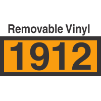 UN1912 Removable Vinyl DOT Orange Panel