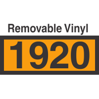 UN1920 Removable Vinyl DOT Orange Panel