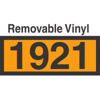 UN1921 Removable Vinyl DOT Orange Panel