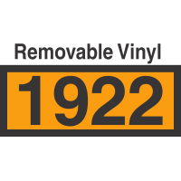 UN1922 Removable Vinyl DOT Orange Panel