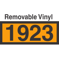 UN1923 Removable Vinyl DOT Orange Panel