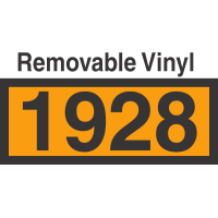 UN1928 Removable Vinyl DOT Orange Panel