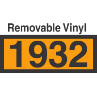 UN1932 Removable Vinyl DOT Orange Panel