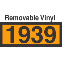 UN1939 Removable Vinyl DOT Orange Panel