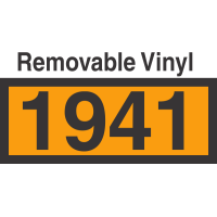 UN1941 Removable Vinyl DOT Orange Panel