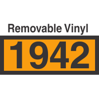 UN1942 Removable Vinyl DOT Orange Panel