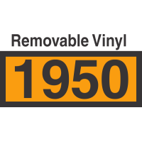 UN1950 Removable Vinyl DOT Orange Panel