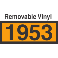 UN1953 Removable Vinyl DOT Orange Panel