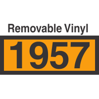 UN1957 Removable Vinyl DOT Orange Panel