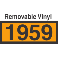 UN1959 Removable Vinyl DOT Orange Panel