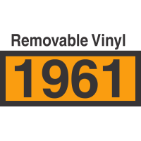 UN1961 Removable Vinyl DOT Orange Panel