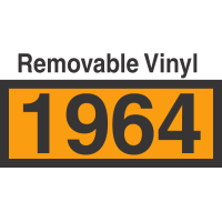 UN1964 Removable Vinyl DOT Orange Panel