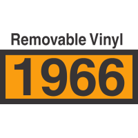 UN1966 Removable Vinyl DOT Orange Panel