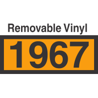 UN1967 Removable Vinyl DOT Orange Panel