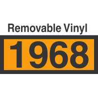 UN1968 Removable Vinyl DOT Orange Panel