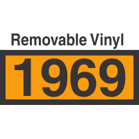 UN1969 Removable Vinyl DOT Orange Panel