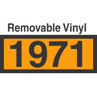 UN1971 Removable Vinyl DOT Orange Panel