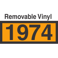 UN1974 Removable Vinyl DOT Orange Panel