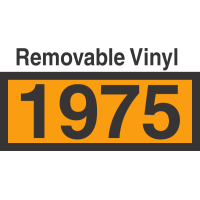 UN1975 Removable Vinyl DOT Orange Panel