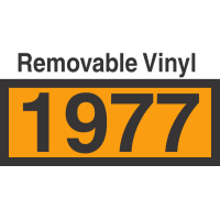 UN1977 Removable Vinyl DOT Orange Panel