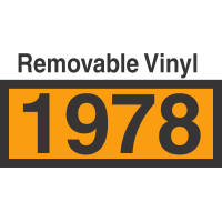 UN1978 Removable Vinyl DOT Orange Panel