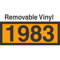 UN1983 Removable Vinyl DOT Orange Panel