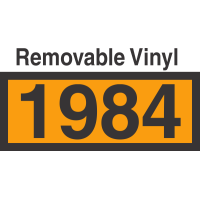 UN1984 Removable Vinyl DOT Orange Panel