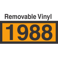 UN1988 Removable Vinyl DOT Orange Panel