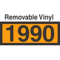 UN1990 Removable Vinyl DOT Orange Panel