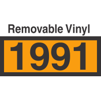 UN1991 Removable Vinyl DOT Orange Panel