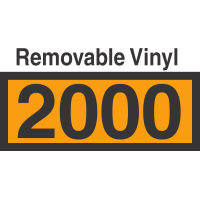 UN2000 Removable Vinyl DOT Orange Panel