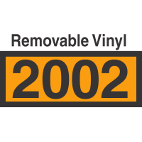 UN2002 Removable Vinyl DOT Orange Panel